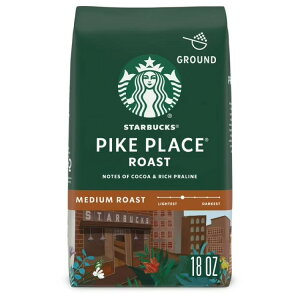 �X�^�[�o�b�N�X �p�C�N�v���C�X���[�X�g �~�f�B�A�����[�X�g �R�[�q�[�� ��510g Starbucks Pike Place Roast, Ground Coffee, Medium Roast Hot or Iced Coffee, 18 oz �y�����񂹏��i�z