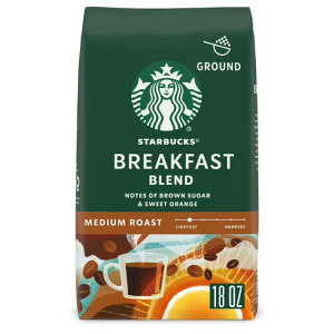 �X�^�[�o�b�N�X �u���b�N�t�@�[�X�g�u�����h �~�f�B�A�����[�X�g �R�[�q�[�� ��510g Starbucks Breakfast Blend, Ground Coffee, Medium Roast Hot or Iced Coffee, 18 oz �y�����񂹏��i�z