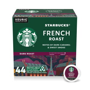 �X�^�[�o�b�N�X �t�����`���[�X�g �R�[�q�[�J�v�Z�� K�J�b�v 44���� Starbucks French Roast, Hot or Iced Coffee, Medium Roast K-Cup Coffee Pods, 44 Count? �y�����񂹏��i�z