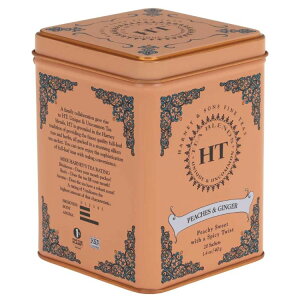 yő500~OFFN[|Lzn[j[TY s[`WW[ ubNeB[ eB[obO 20 Harney & Sons Peaches & Ginger, Black Tea 1.4 oz, 20 Count y񂹏iz