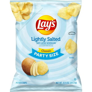 ���C�Y �|�e�g�`�b�v�X ���C�g�\���g �p�[�e�B�[�T�C�Y 354.3g Lay's Potato Chips Lightly Salted Party Size 12.5 Ounce Bag Lays �y�����񂹏��i�z