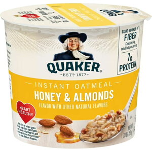 �N�G�[�J�[ �n�j�[���A�[�����h�����C���X�^���g�I�[�g�~�[�� 50g Quaker Honey & Almond flavored Instant Oatmeal, 1.76 oz �y�����񂹏��i�z