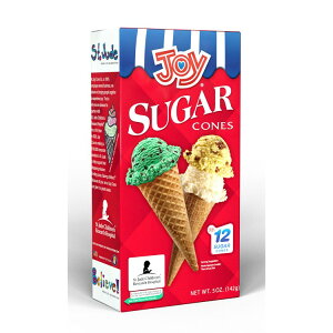 �y�|�C���gUP��1��-11��2���z�W���C �V���K�[�R�[�� 12���� Joy Sugar Cones, 5 oz 12 Count �y�����񂹏��i�z