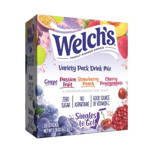 �E�F���` �o���G�e�B�p�b�N �V���O���Y�g�D�S�[ �p�E�_�[�h�����N�~�b�N�X 30�ܓ��� Welch's Variety Pack Singles to Go Powdered Drink Mix 30 Count Packets �y�����񂹏��i�z