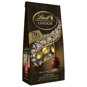 �����c �����h�[�� 70% �G�N�X�g���_�[�N�`���R���[�g �L�����f�B�g�����t 144g Lindt Lindor 70% Extra Dark Chocolate Candy Truffles, 5.1 oz. Bag �y�����񂹏��i�z