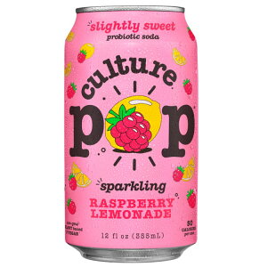 �J���`���[�|�b�v�\�[�_ ���Y�x���[�����l�[�h �v���o�C�I�e�B�N�X�\�[�_ 355ml 1�{ Culture Pop Soda Raspberry Lemonade, Probiotic Soda, 12 fl oz �y�����񂹏��i�z