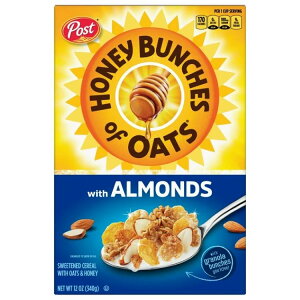 |Xgnj[o`YIuI[cEBYA[hubNt@[XgVA N`[ 340g Post Honey Bunches of Oats with Almonds Breakfast Cereal, Crunchy 12 oz Box y񂹏iz