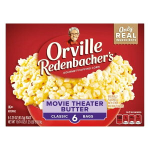 yXߋő勉MAX1400~OFFN[|zI[BEfobJ[ dqWp|bvR[ [r[VA^[o^[ 6ܓ Orville Redenbacherfs Microwave Popcorn, Movie Theater Butter Flavor, 6-Count