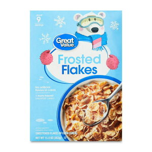 yő500~OFFN[|LzO[go[ tXgt[N HVA 383g Great Value Frosted Flakes Breakfast Cereal, 13.5 oz y񂹏iz