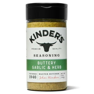 �L���_�[�Y �o�^�[���� �K�[���b�N���n�[�u �V�[�Y�j���O 141g Kinder's Buttery Garlic & Herb Seasoning, 5 oz �y�����񂹏��i�z