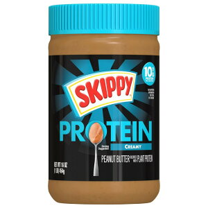 �X�L�b�s�[ �N���[�~�[�s�[�i�b�c�o�^�[ �A�����v���e�C���z�� 454g SKIPPY Creamy Peanut Butter Blended with Plant Protein 16 oz Plastic Jar �y�����񂹏��i�z