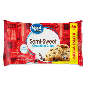 yő500~OFFN[|LzO[go[ Z~XC[g `R[g`bv 1.02kg obO Great Value Semi Sweet Chocolate Chips, 36 oz Bag y񂹏iz