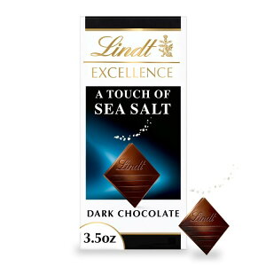 yő500~OFFN[|Lzc GNZX _[N`R[g V[\g 100g Lindt Excellence Dark Chocolate, Sea Salt 3.5 oz, Bar y񂹏iz