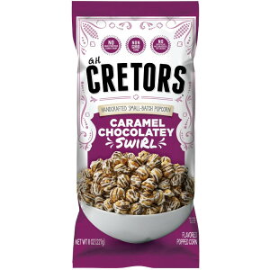 GH �N���^�[�Y �L�������� �`���R���[�g �X���[�� �|�b�v�R�[�� 227g G.H. Cretors Caramel Chocolatey Swirl Flavored Popped Corn, 8 Ounces Bag. �y�����񂹏��i�z