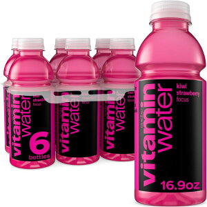 【最大500円OFFクーポン有】ビタミンウォーター フォーカス キウイストロベリー 500ml 6本パック vitaminwater Focus Kiwi Strawberry 16.9 fl oz, 6 Pack Bottles 【お取り寄せ商品】