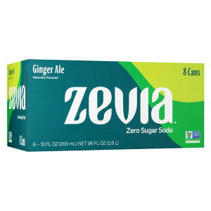 �[�r�A �[���V���K�[�\�[�_ �J�t�F�C���t���[ �W���W���[�G�[�� 355ml 8�{ Zevia Zero Sugar, 0 Calorie Caffeine-Free Ginger Ale Soda Pop, 12 fl oz, 8 Pack Cans �y�����񂹏��i�z
