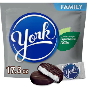 yő500~OFFN[|Lz[N _[N`R[g yp[~gpeB t@~[pbN 490g York Dark Chocolate Peppermint Patties Candy, Family Pack 17.3 oz y񂹏iz
