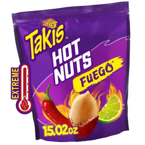 ^LXEtGS zbgibc zbg`ybp[C _uN`s[ibc 425g Takis Fuego Hot Nuts 15.02 oz Hot Chili Pepper & Lime Double-Crunch Peanuts y񂹏iz