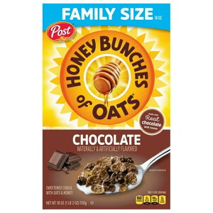 |Xgnj[o`YIuI[c`R[g SVAgp HpVA N`[ 510g Post Honey Bunches of Oats Chocolate, Made with Whole Grain Cereal, Crunchy 18oz Box y񂹏iz