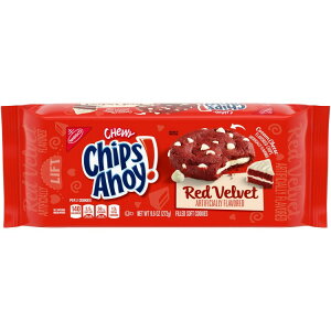 yő500~OFFN[|Lz`bvX AzCI Ƃ背bhxxbgNbL[ 272g CHIPS AHOY! Chewy Red Velvet Cookies, 9.6 oz y񂹏iz