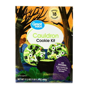 yő500~OFFN[|LzO[go[ Jh nEBNbL[Lbg 488g Great Value Cauldron Halloween Cookie Kit, 17.2 oz y񂹏iz