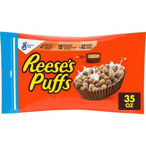 ���[�V�[�Y �p�t ���H�V���A�� �`���R���[�g�s�[�i�b�c�o�^�[�V���A�� 992g REESE'S PUFFS Breakfast Cereal, Chocolatey Peanut Butter Cereal Bag, 35 oz �y�����񂹏��i�z