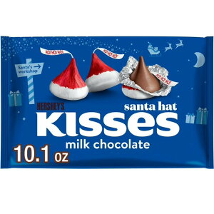 n[V[Y LbX ~N`R[g T^nbg NX}XLfB 286g Hershey's Kisses Milk Chocolate Santa Hat Christmas Candy, Bag 10.1 oz y񂹏iz