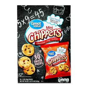 yő500~OFFN[|LzO[go[ ~j`bp[YNbL[ 28g×30 Great Value Mini Chippers Cookies, 1 oz, 30 Snack Packs y񂹏iz