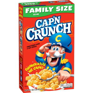 yő500~OFFN[|LzLveN` XC[gR[I[gVA 627g Cap'n Crunch Sweetened Corn & Oat Cereal, 22.1 oz Box y񂹏iz
