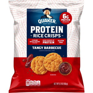 �N�G�[�J�[ �v���e�C�� �^���W�[�o�[�x�L���[ ���C�X �~�j���C�X�P�[�L 150g Quaker Protein Tangy Barbecue Rice Mini Rice Cakes, 5.2 oz �y�����񂹏��i�z