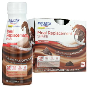 �G�N�G�[�g �~�[�����v���C�X�����g�V�F�C�N �N���[�~�[�~���N�`���R���[�g 325mL 4�{ Equate Meal Replacement Shake, Creamy Milk Chocolate, 11 fl oz, 4 Ct �y�����񂹏��i�z