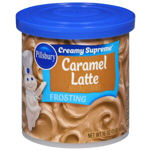 �s���Y�x���[ �N���[�~�[ �V���v���[�� �L�����������e �t���X�e�B���O 454g Pillsbury Creamy Supreme Caramel Latte Frosting, 16 oz Tub �y�����񂹏��i�z