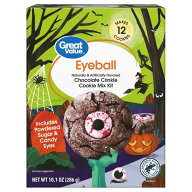 [ハロウィン限定版]グレートバリュー チョコレートクリンクルアイボールクッキーキット 286g Great Value…