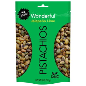 �����_�t���s�X�^�`�I �k�Ȃ��n���y�[�j�����C���i�b�c 311g Wonderful Pistachios, No Shells Jalape?o Lime Nuts, 11 Ounce �y�����񂹏��i�z