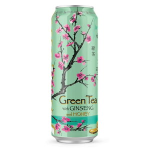 �A���]�i �O���[���e�B�[ ����l�Q&�n�`�~�c 650ml 1�{ Arizona Green Tea with Ginseng & Honey, 22 fl oz �y�����񂹏��i�z