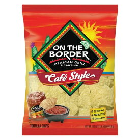 オン・ザ・ボーダー カフェスタイル トルティーヤチップス グルテンフリー 468g On The Border Cafe Style Tortilla Chips, Gluten-Free, 16.5 oz Bag 【お取り寄せ商品】