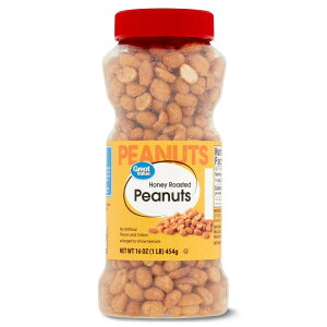�O���[�g�o�����[ �n�j�[���[�X�g�s�[�i�b�c 454g Great Value Honey Roasted Peanuts, 16 oz, Jar �y�����񂹏��i�z