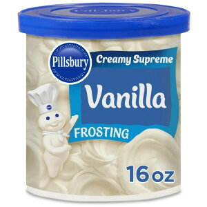 �s���Y�x���[ �N���[�~�[�V���v���[�� �o�j�� �t���X�e�B���O 454g Pillsbury Creamy Supreme Vanilla Frosting, 16 oz Tub �y�����񂹏��i�z
