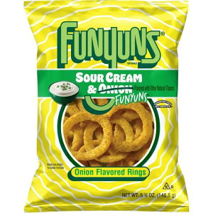 �t�@�j�I���Y �T���[�N���[�����t�@�j�I���Y���� �I�j�I�������O�X�i�b�N 149g Funyuns Sour Cream and Funyuns Flavored Onion Ring 5.25 oz Bag �y�����񂹏��i�z