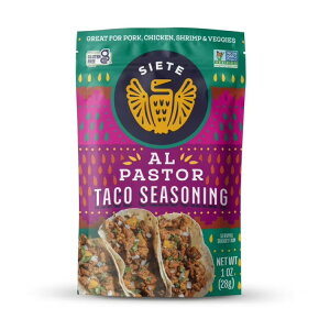 �V�G�e�t�@�~���[�t�[�Y �A���p�X�g�[�� �V�[�Y�j���O ��28g Siete Family Foods Al Pastor Seasoning, 1oz packet �y�����񂹏��i�z