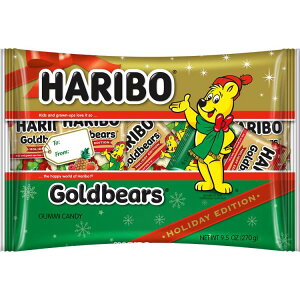 n{[ zf[GfBV bh zCg O[ S[hxA O~LfB 270g 23 HARIBO Holiday Edition Red, White, and Green Goldbears Gummy Candy, 9.5oz, 23ct y񂹏iz
