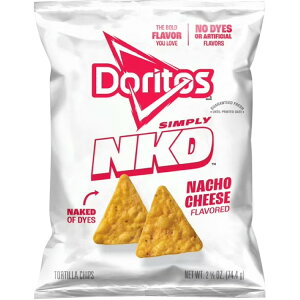 �h���g�X �V���v���[�i�`���`�[�Y �g���e�B�[���`�b�v�X 74g Doritos Simply NKD No Dyes No Artificial Flavors Nacho Cheese Tortilla Chips Bag, 2.625 oz �y�����񂹏��i�z