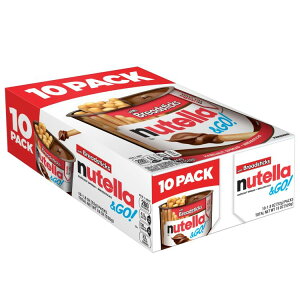 yő500~OFFN[|LzkeS[I w[[ibcRRA Xvbh ubhXeBbNt XibNJbv 10pbN Nutella & Go! Hazelnut Spread with Breadsticks, On-the-Go Snack Cups, 10 S