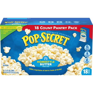 yXߋő勉MAX1400~OFFN[|z|bvV[Nbg dqWp|bvR[ z[X^Co^[ 85g×18 Pop Secret Microwave Popcorn, Homestyle Butter Flavor, 3 oz Sharing Bags, 18 Ct y