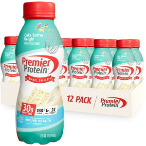 �v���~�A�v���e�C�� �V�F�C�N �P�[�L�o�b�^�[�f�B���C�g ����ς���30g 340mL 12�{ Premier Protein Shake, Cake Batter Delight, 30g Protein, 11.5 fl oz, 12 Ct �y�����񂹏��i�z