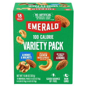 yő500~OFFN[|LzGhibc 100J[oGeBpbN 18 Emerald Nuts, 100 Calorie Variety Pack, 18 Count y񂹏iz