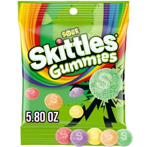�X�L�b�g���Y �T���[ �O�~ ��164g Skittles Sour Gummies, Sour Gummy Candy - 5.8 oz Bag �y�����񂹏��i�z