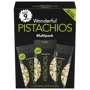 _tsX^`I kt [Xg\gibc 42g 9pbN Wonderful Pistachios, In-Shell Roasted & Salted Nuts, 1.5 Ounce (Pack of 9) y񂹏iz