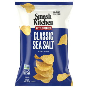 �X�}�b�V���L�b�`�� �N���V�b�N�V�[�\���g �P�g���`�b�v�X 170g Smash Kitchen Classic Sea Salt Kettle Chips, 6 oz �y�����񂹏��i�z