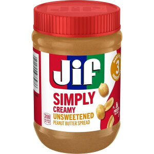 �W�t �V���v���N���[�~�[�s�[�i�b�c�o�^�[ �X�v���b�h ���� 425g Jif Simply Creamy Peanut Butter Spread, Unsweetened, 15-oz Jar �y�����񂹏��i�z